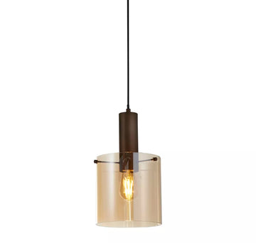 Sweden Pendant Light – Pendant Light with Mocha Amber Glass or Black Smoked Glass