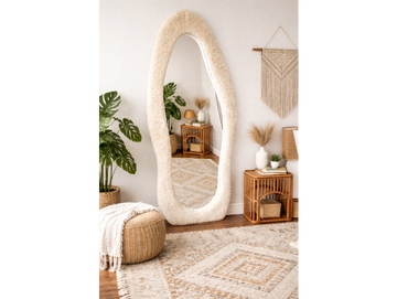Tall Teddy Bear Mirror – Playful Decorative Full Length Mirror