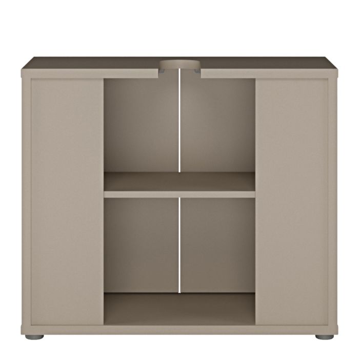 Alice Springs Under Sink Bathroom Cabinet with 2 Doors in Taupe