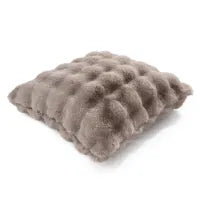 Raffles Taupe Cushion – Textured Decorative Cushion