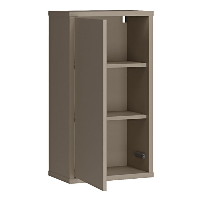 Alice Springs Hanging Storage Cupboard with 1 Door in Taupe