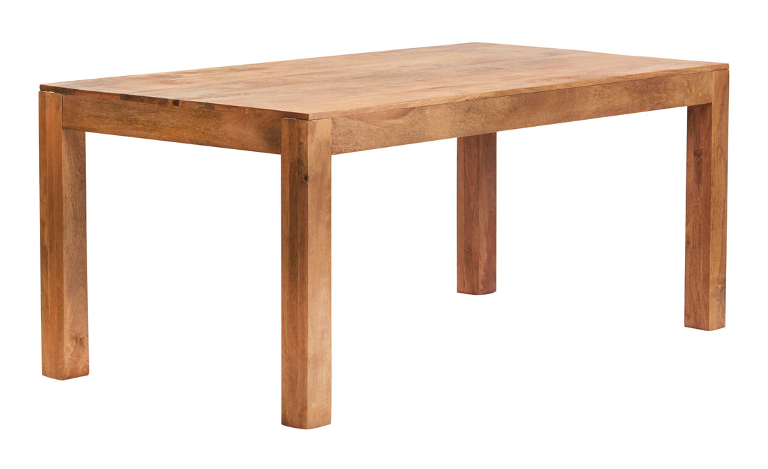 Toko Light Mango 6FT Dining Set with Wooden Chairs