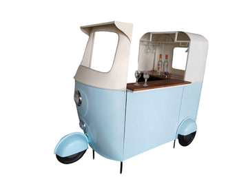 Tuk Tuk Bar Cabinet – Wrought Iron Drinks Storage Unit