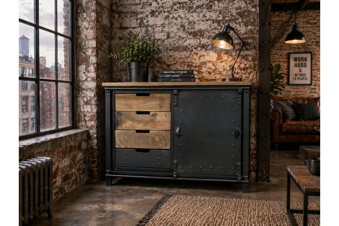 Industrial Storage Cabinet – Contemporary Industrial Style Storage Unit
