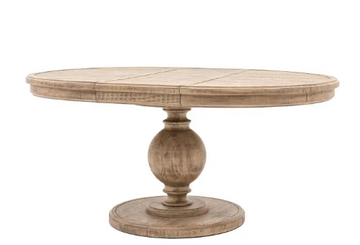 Vancouver Round Extending Dining Table – Solid Wood Round Extendable Dining Table