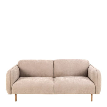 Westham 2.5 Seater Sofa – Fay Beige Fabric & Oak Base