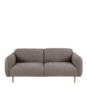 Westham 2.5 Seater Sofa – Dusty Brown Fabric & Oak Base