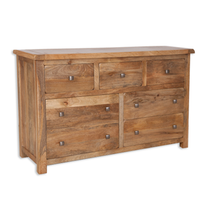 7 Drawer Wide Chest – Odisha Wooden Bedroom Storage Unit